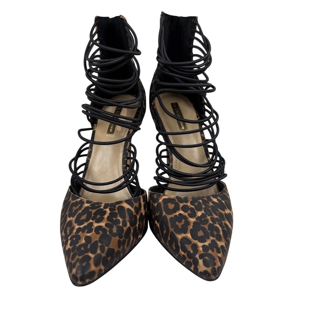 BCBG Leopard Print Strappy Heels Size 9